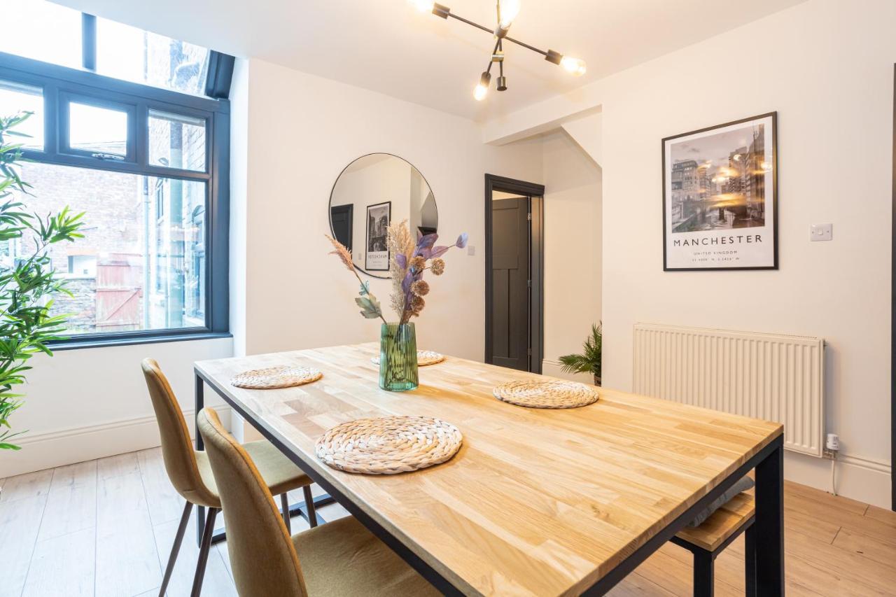 Stunning Scandi 3 Bed House In Manchester-Parking Vila Exterior foto